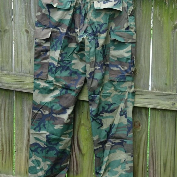 NEW 78' USMC Military Trouser RDF RipStop ERDL Hot Weather Camo Pants Med Reg - Picture 2 of 12